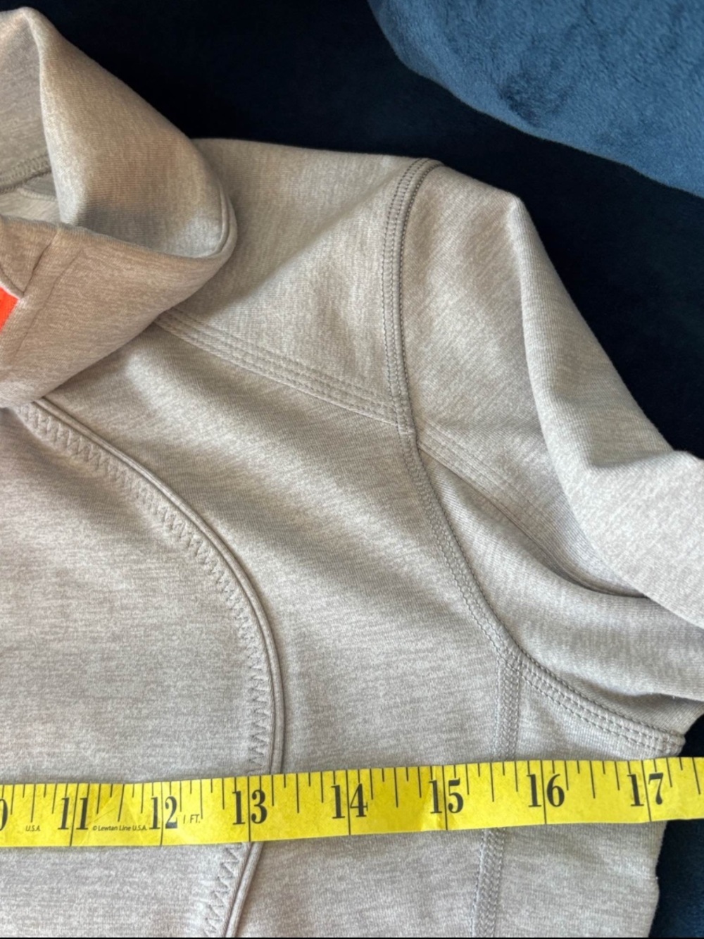 LULULEMON Nice Asana Jacket Heathered Medium Grey/Ambient Grey, NWOT, size 8 - Picture 8 of 9